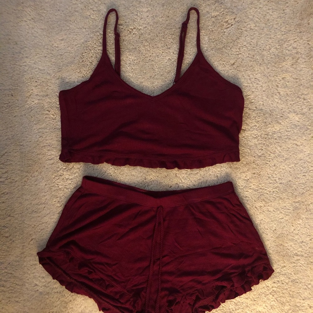 MAROON MATCHING SET